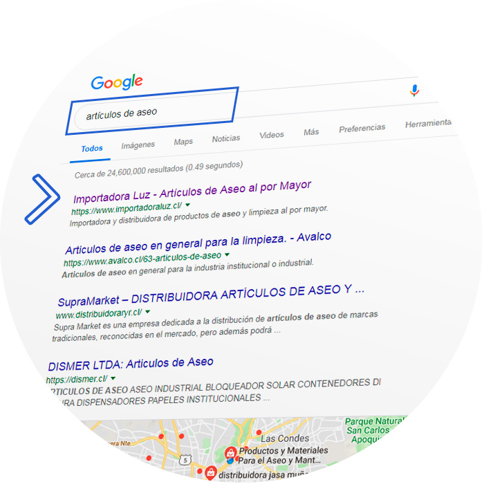 Posicionamiento web SEO, primeros lugares en Google